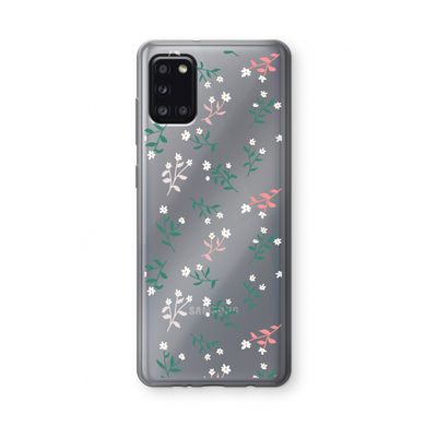 Small white flowers: Samsung Galaxy A31 Transparant Hoesje