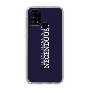 Blijve plakken in Negenduust: Samsung Galaxy M31 Transparant Hoesje