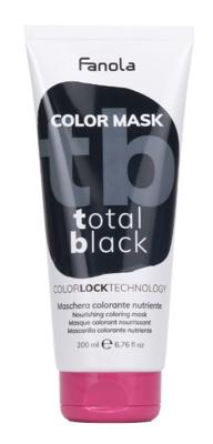 Fanola Masker Color Mask Total Black 200ml | Voor Gekleurd Haar