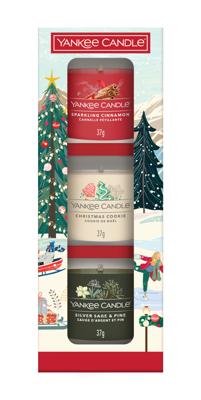 Yankee Candle Apres Ski Collection 3 Filled Votive Christmas Classics Set