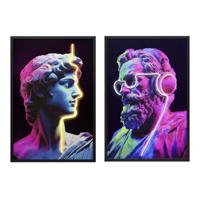 Canvas Home ESPRIT polyestyreen Canvas 63 x 3 x 93 cm