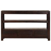 The Living Store Tv-meubel Acacia - 90 x 30 x 55 cm - Donkerbruin