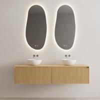 Onderkast Gliss Design Timotheus 180 cm 2 Lades Incl Topplaat Pure Gliss Design