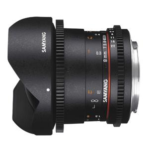 Samyang 8mm T3.8 Fisheye Canon VDSLR CSII