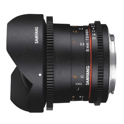 Samyang 8mm T3.8 Fisheye Canon VDSLR CSII