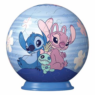 Ravensburger 3d puzzelbal stitch en angel, 54st.