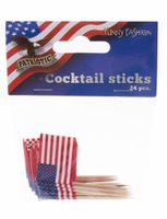 Cocktailprikkers USA Amerika - 24 Stuks - thumbnail