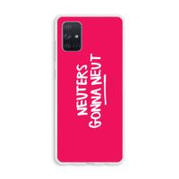 Neuters (roze): Galaxy A71 Transparant Hoesje