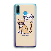 Miauw: Huawei P30 Lite Transparant Hoesje