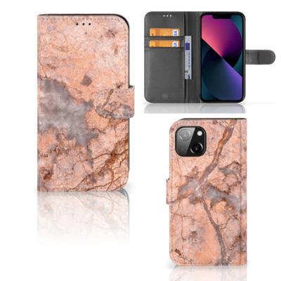 Apple iPhone 13 | Bookcase | Marmer Oranje
