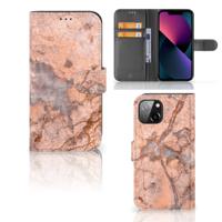Apple iPhone 13 | Bookcase | Marmer Oranje