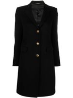 Tagliatore manteau Parigi à simple boutonnage - Noir