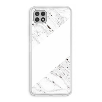 Biggest stripe: Samsung Galaxy A22 4G Transparant Hoesje