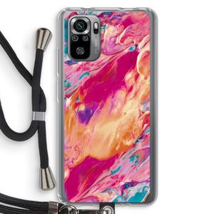 Pastel Echoes: Xiaomi Redmi Note 10S Transparant Hoesje met koord