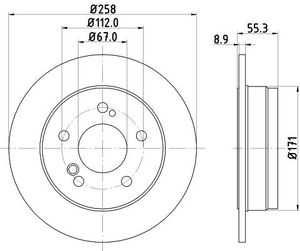 Remschijf Gecoat 52105PRO 8DD355100961