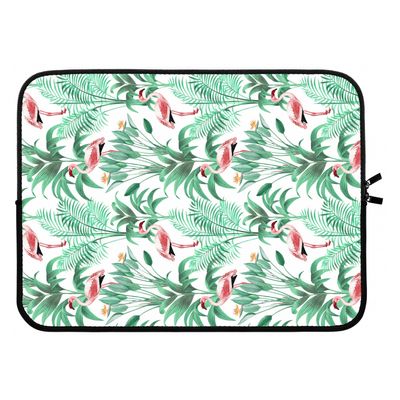 Flamingo bladeren: Laptop sleeve 15 inch
