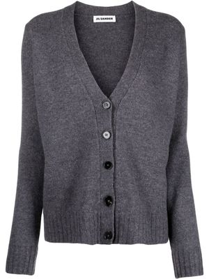 Jil Sander cardigan oversize en laine - Gris