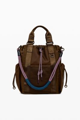 Middelgrote rugzak met meerdere draagposities - BROWN - U