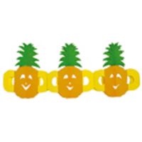 Ananas slingers van papier - thumbnail