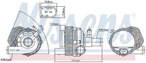 Waterpomp, motorkoeling 831118