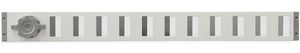 Aluminium Afsluitbaar Schuifrooster Opbouw 650 X 65mm - Wit (3-6506w)