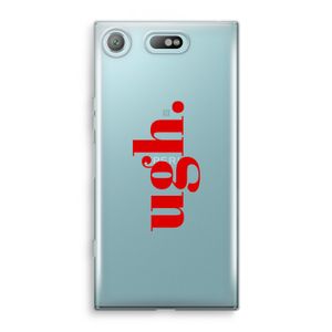 Ugh: Sony Xperia XZ1 Compact Transparant Hoesje
