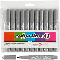 Colortime Grijze jumbo stiften, 12st.