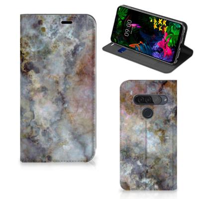 LG G8s Thinq | Standcase | Marmer Grijs