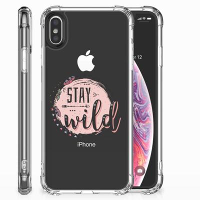 Apple iPhone X | Xs Stevig | Bumper Hoesje | Boho Stay Wild Apple iPhone X | Xs Stevig | Bumper Hoesje | Boho Stay Wild