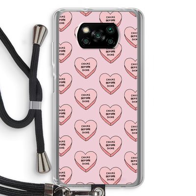 Chicks before dicks: Xiaomi Poco X3 Pro Transparant Hoesje met koord