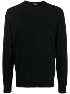 Zegna pull en cachemire à col rond - Noir