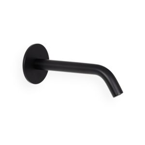 Blue Label Brondby XL uitloop voor inbouw wastafelkraan 16 cm zwart mat
