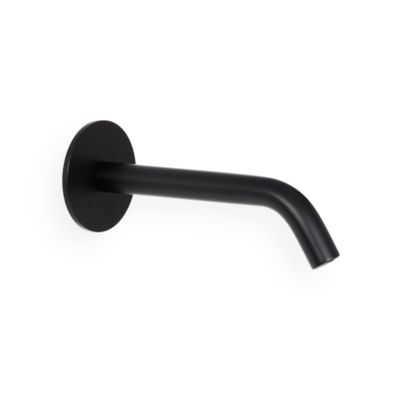 Blue Label Brondby XL uitloop voor inbouw wastafelkraan 16 cm zwart mat
