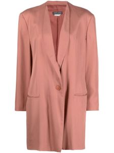 Giorgio Armani Pre-Owned blazer en soie à col châle (années 1990) - Rose