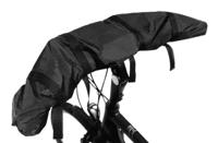 Mirage beschermhoes voor fietsstuur zwart