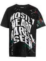 Mostly Heard Rarely Seen t-shirt imprimé à effet taches de peinture - Noir