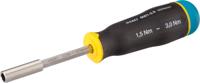 HAZET Draaimoment-schroevendraaier 6001-3.0/3 - Draaimomentbereik min-max: 1.5 - 3 Nm - Nauwkeurigheid: 6% - 1/4 inch (6,3 mm) zeskant hol - 3-delig - thumbnail