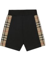 Burberry Kids short à motif Vintage Check - Noir