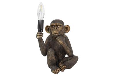 Tafellamp SCHIMPANZEE 25cm monkey black - 48052