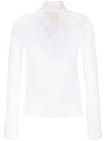 Ermanno Scervino pull en laine bordé de dentelle - Tons neutres - thumbnail