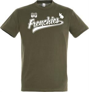 T-SHIRT GO FRENCHIES ARMY GROEN L