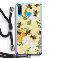 No flowers without bees: Huawei P30 Lite Transparant Hoesje met koord