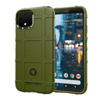 Schokbestendige beschermer cover volledige dekking silicone case voor Google pixel 4 (groen)