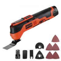 VEVOR Accu-oscillerend gereedschap, 12V multitool met 6 snelheden, 6000-17500 omwentelingen per minuut, 3,2° oscillatiehoek, 2,0 Ah accupack en lader, 8-delige zaagaccessoireset en LED-werklamp.