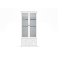 Leen Bakker - Buffetkast Paris - 2 Deuren - 2 Lades - Spaanplaat - Wit - 41.6x96.2x200.8 Cm