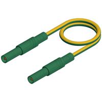 SKS Hirschmann MLS GG 200/2,5 ge/gn Veiligheidsmeetsnoer [Banaanstekker 4 mm - Banaanstekker 4 mm] 2.00 m Geel, Groen 1 stuk(s)