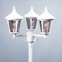 KonstSmide Klassieke lantaarnkap Virgo 3-lichts wit 573-250
