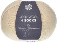 Lana Grossa Cool Wool 4 Socks Uni 7710 Ruw Wit