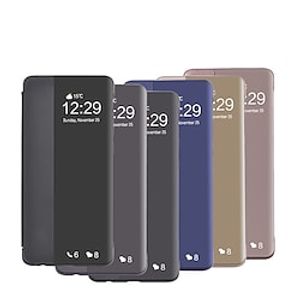 telefoon hoesje Voor Huawei Mate 40 Pro P10 Huawei Mate 20 pro Hwawei P40 P30 P20 Pro Lite Fliphoes met venster Doorzichtig Volledig lichaamsbeschermend Effen PU-nahka Lightinthebox