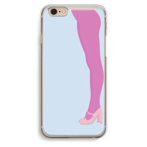 Pink panty: iPhone 6 / 6S Transparant Hoesje